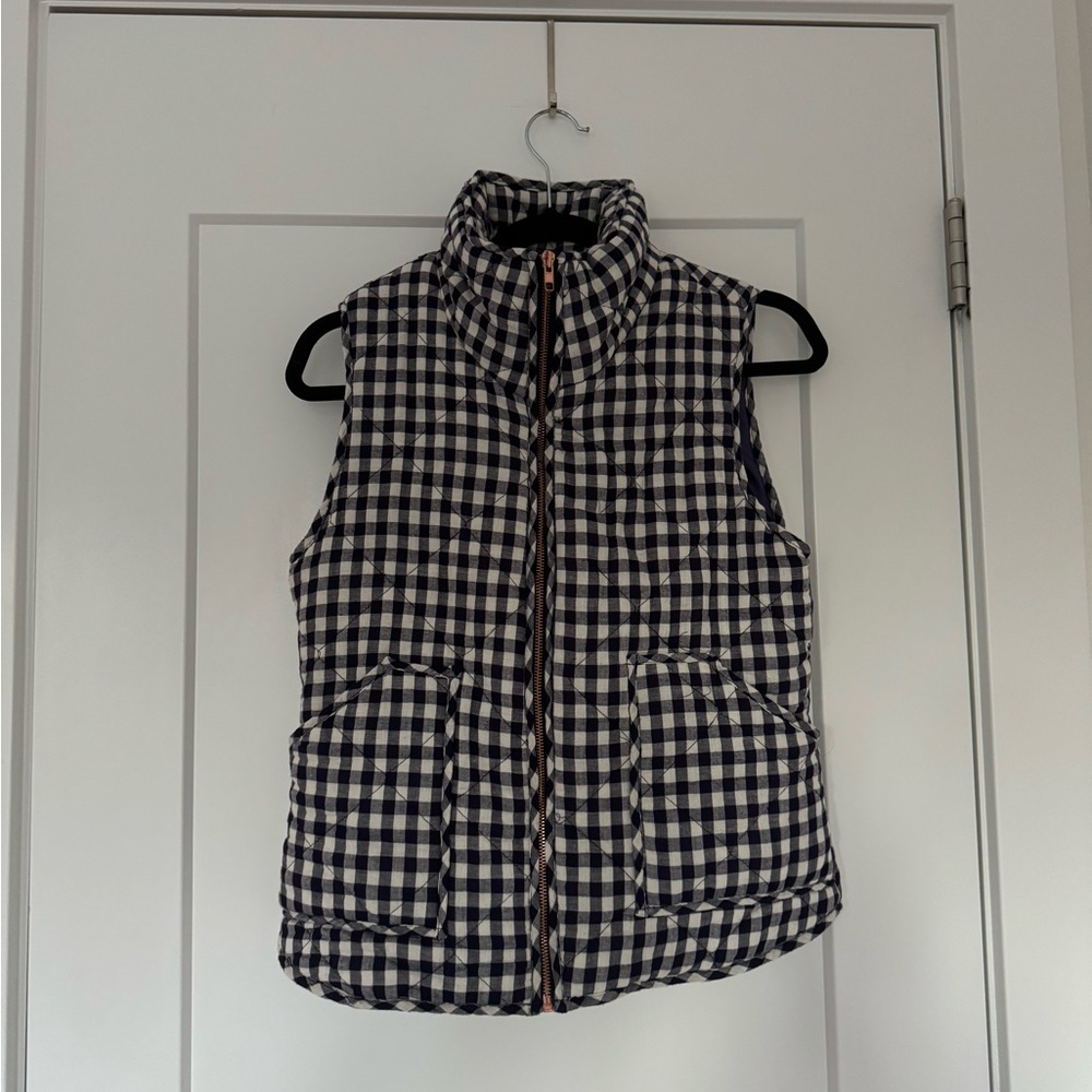 Checkered Puffer Vest